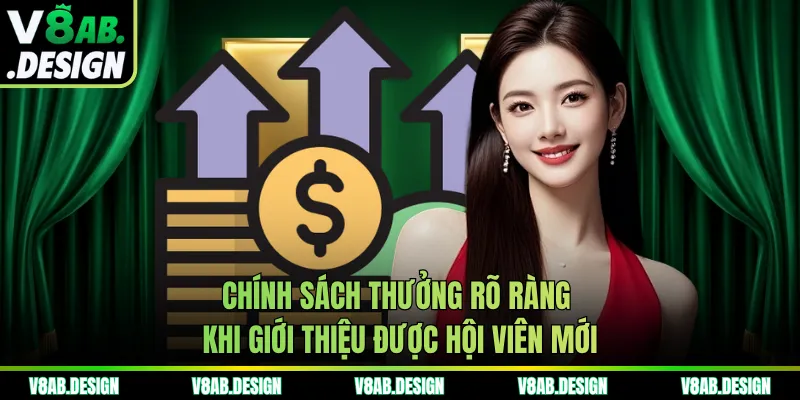 Chính sách thưởng rõ ràng khi giới thiệu được hội viên mới